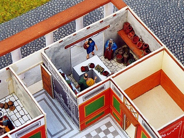 Model building kit Roman villa