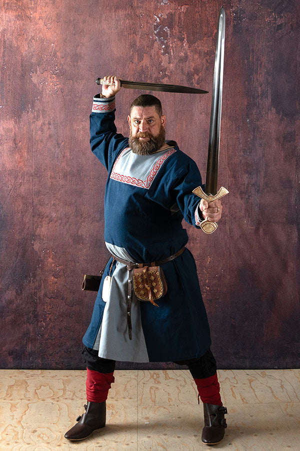 Frankish tunic Childeric, blue