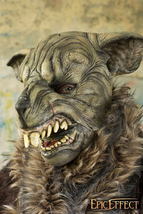 LARP Nager Maske, braun