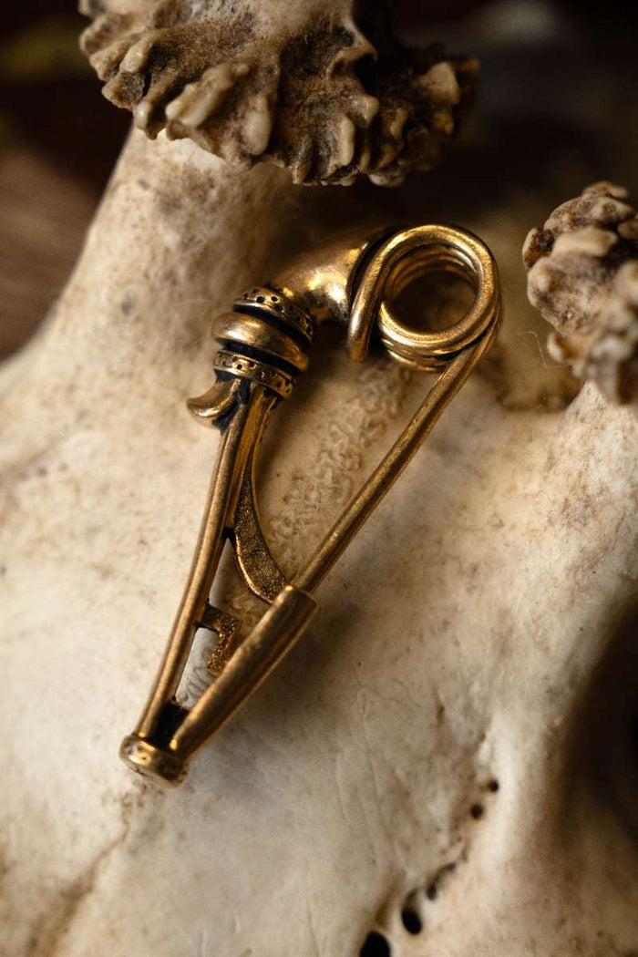 Celtic brooch, Birdlip type, 1st century AD, bronze