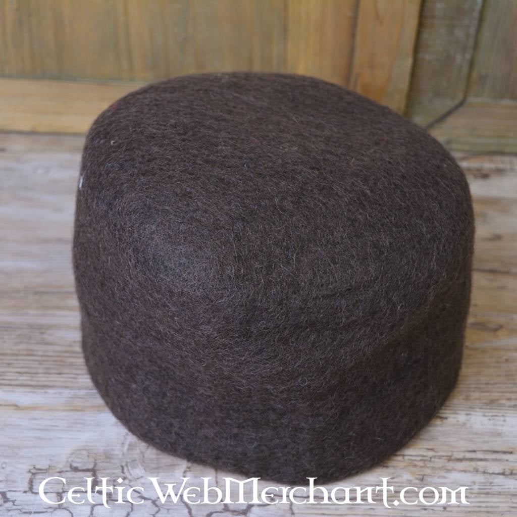 15th century hat Dürer, brown, wool felt