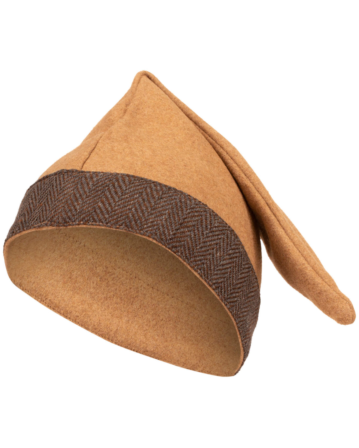 Viking hat Toki, sand, wool mix