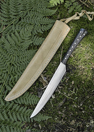 15th century horn eating knife, stainless steel