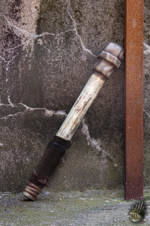 LARP metal pipe, steel colour