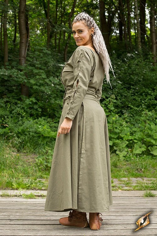 Dress Morgaine, green