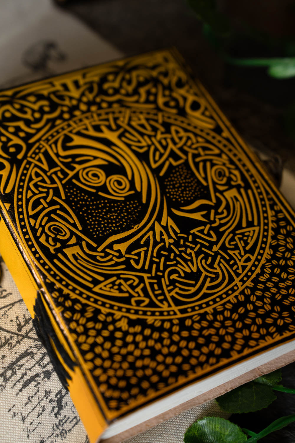 Leather book Celtic tree of life