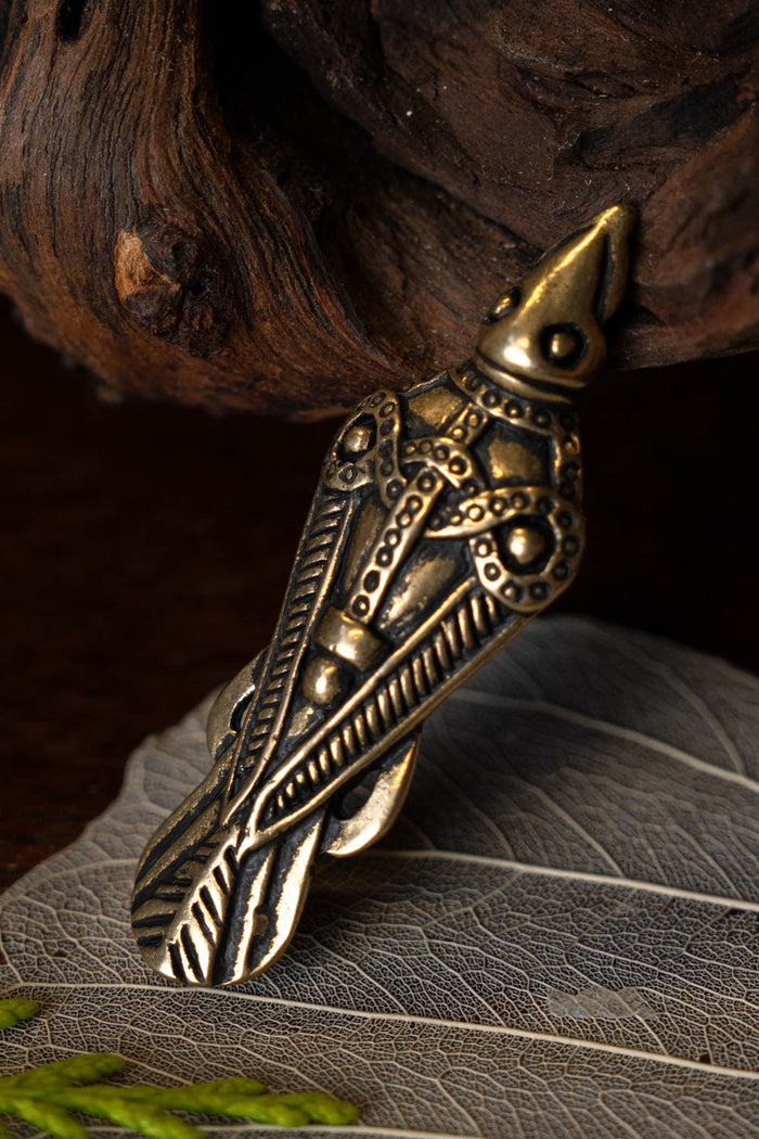 Vendel Bird Fibula Uppåkra, bronze