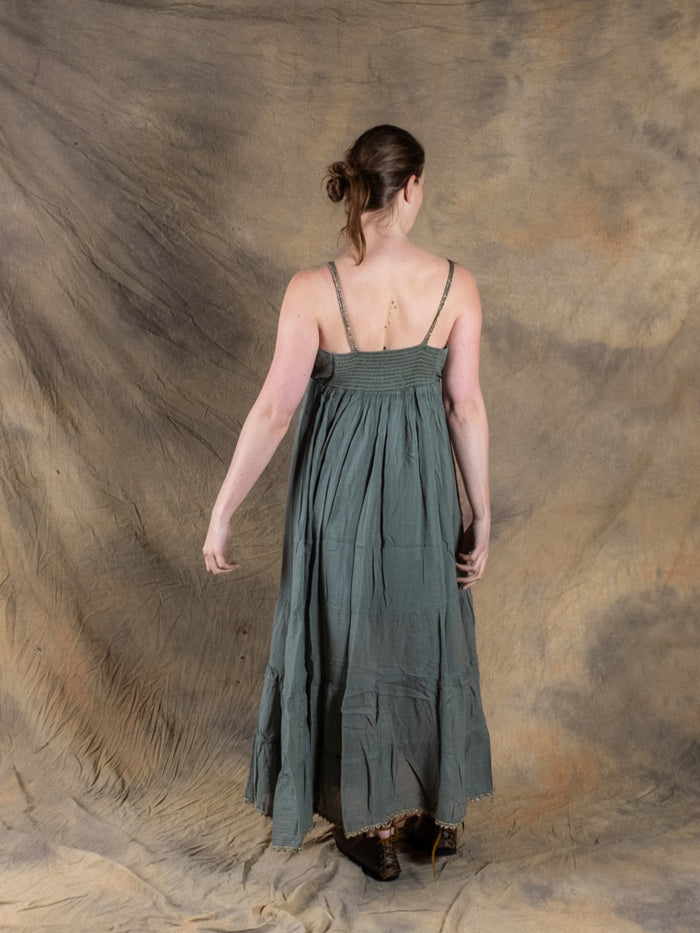 Goddess Dress Athena, nature green