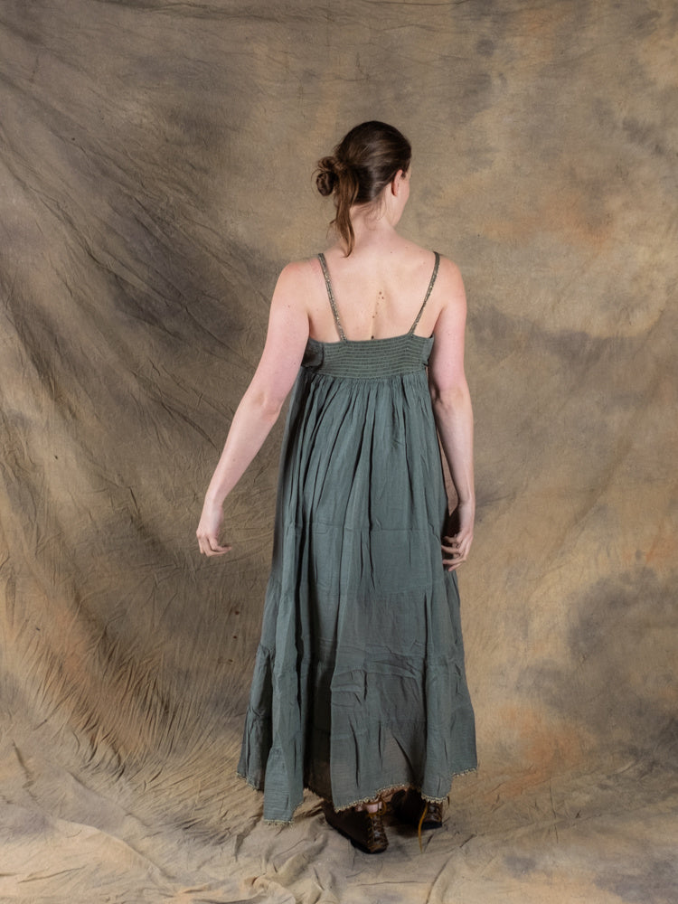 Goddess Dress Athena, nature green