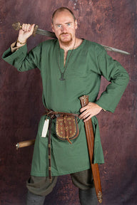 Germanic Thorsberg tunic with authentic zoom, green