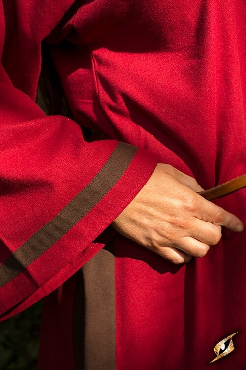 Vikingaklänning Astrid, röd brun