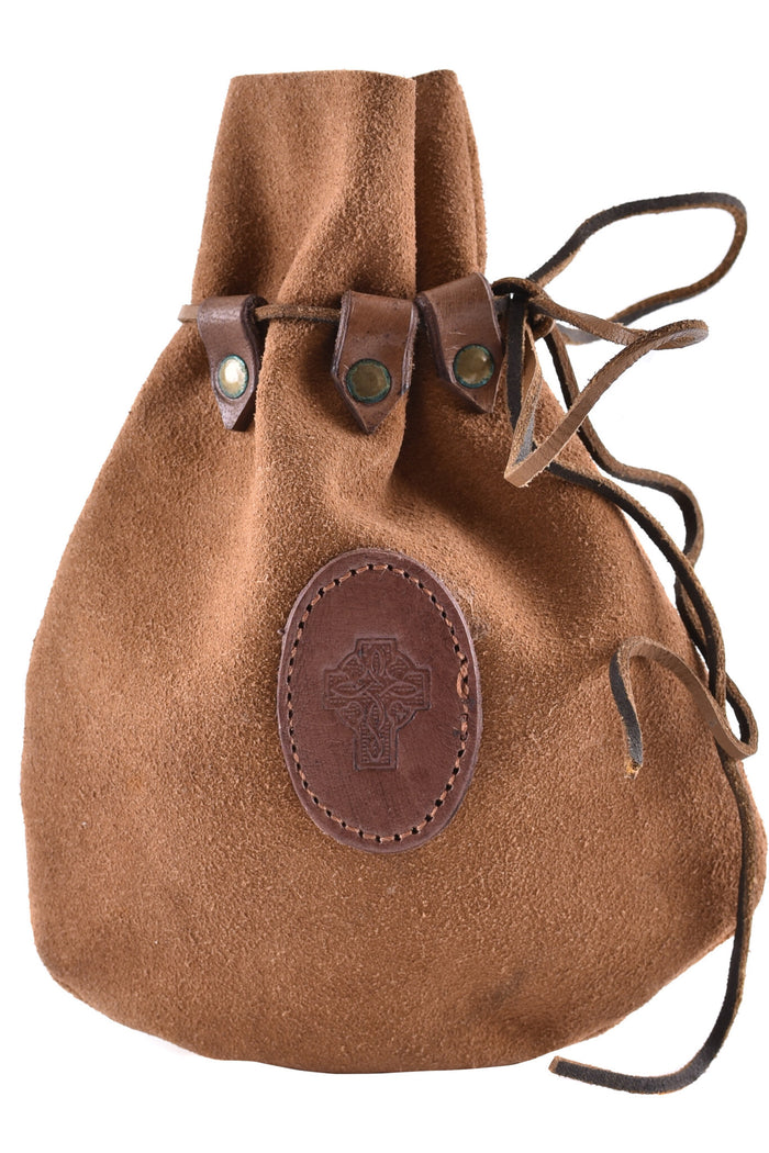 Celtic leather pouch