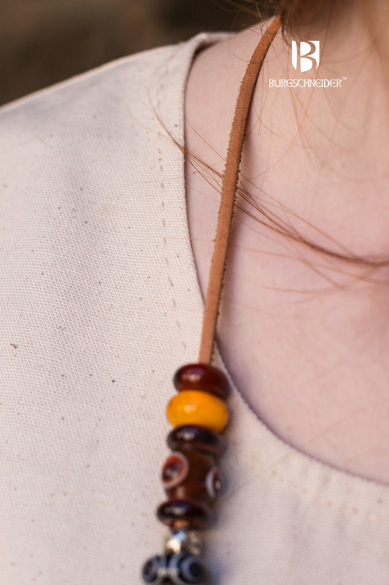 Średniowieczna suknia Freya, naturalna