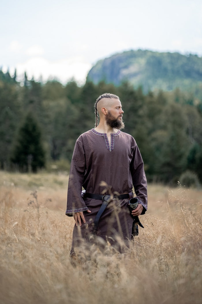 Germanic Thorsberg tunic Wulfhard, dark brown