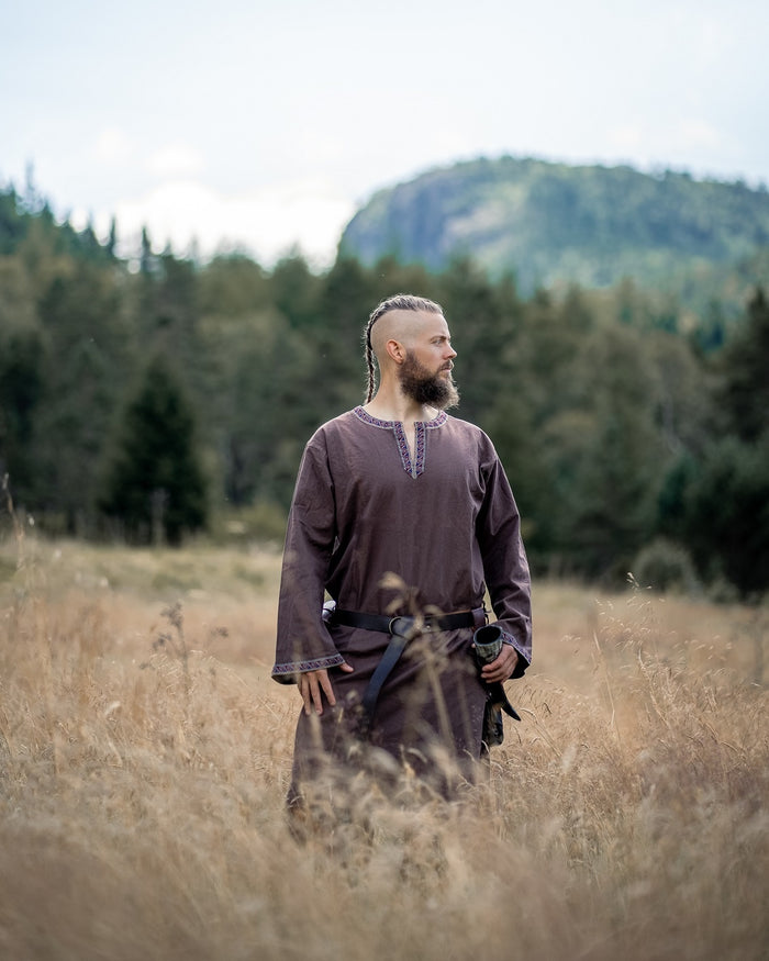 Germanic Thorsberg tunic Wulfhard, dark brown