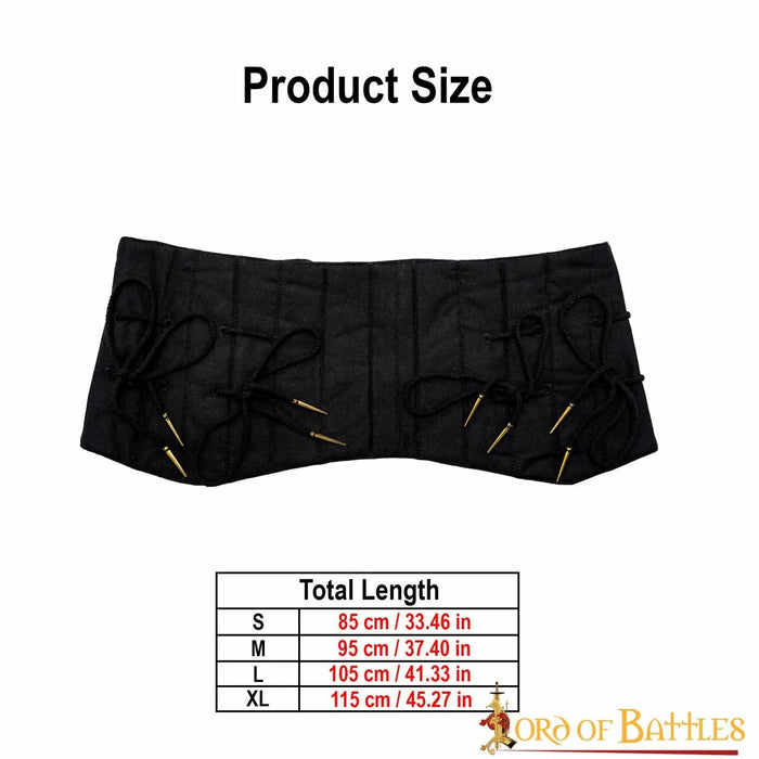 Medieval lendenier, black