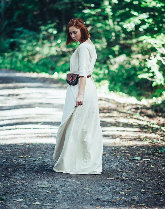 (Early) medieval dress Brida, natural
