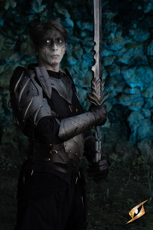 Dark elven Eventide onderarmbeschermers