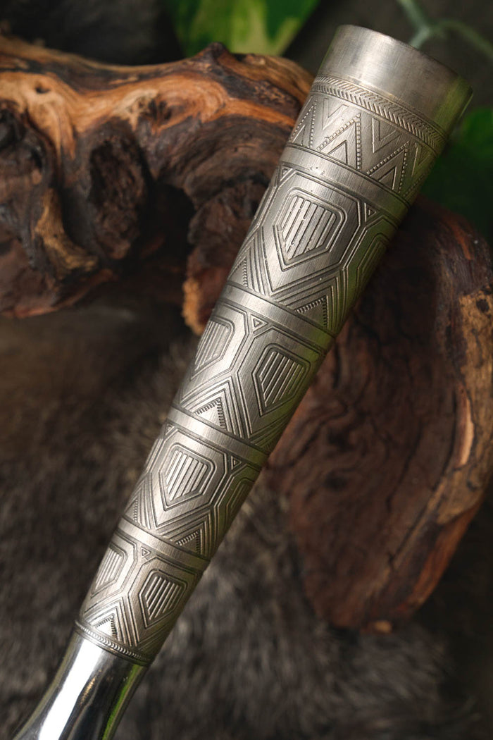 Viking Throwing Spearhead, ornate socket, semi-sharp