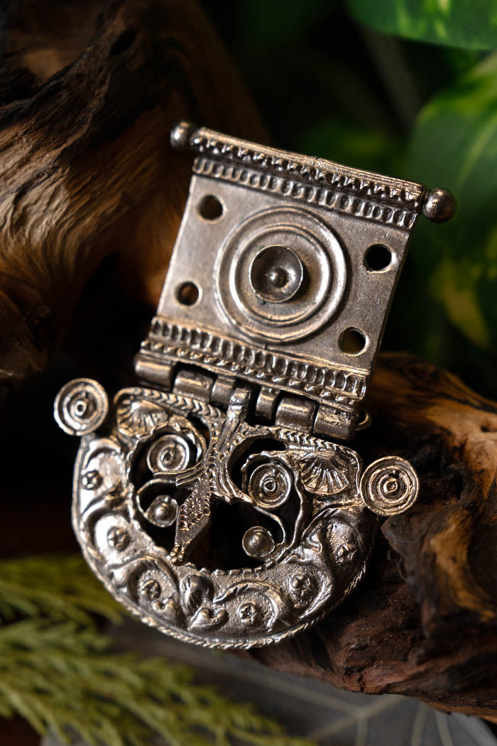 Roman belt buckle Tekija, tinned brass