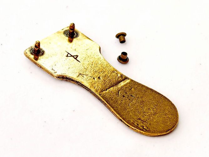 Belt Fitting Big Migration, Silvered Bronze