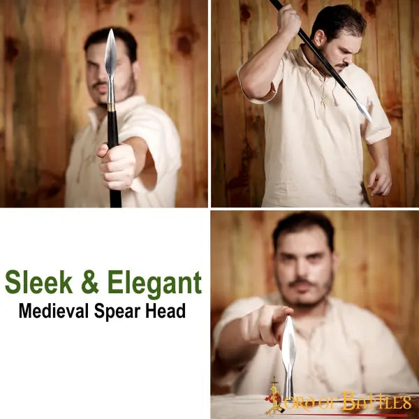 Leaf-shaped Germanic javelin spearhead (framms), semi-sharp