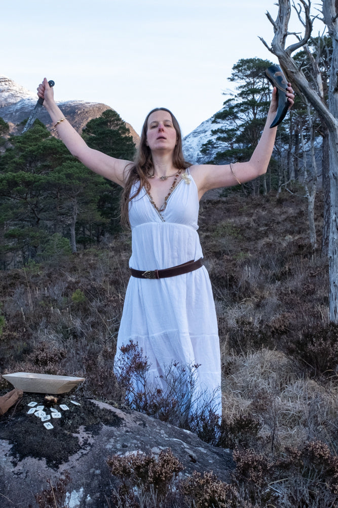 Goddess Dress Athena, white