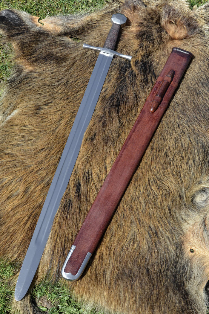 English single-handed sword, 13th century, blunt (battle-ready)