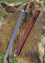 English single-handed sword, 13th century, blunt (battle-ready)