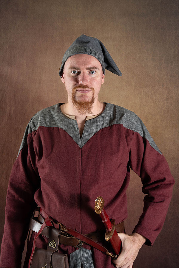 Wikingermütze Toki, grau, Wollmix