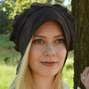 Pleated Baroque Coif Amsterdam, black