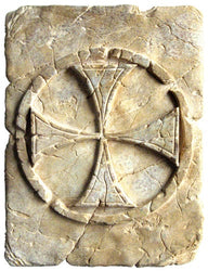Templar cross deco stone