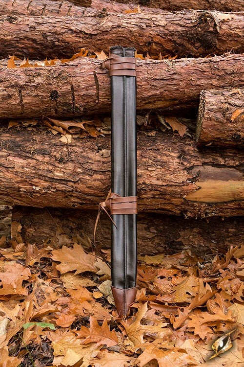 LARP sword scabbard, L, right-handed, black