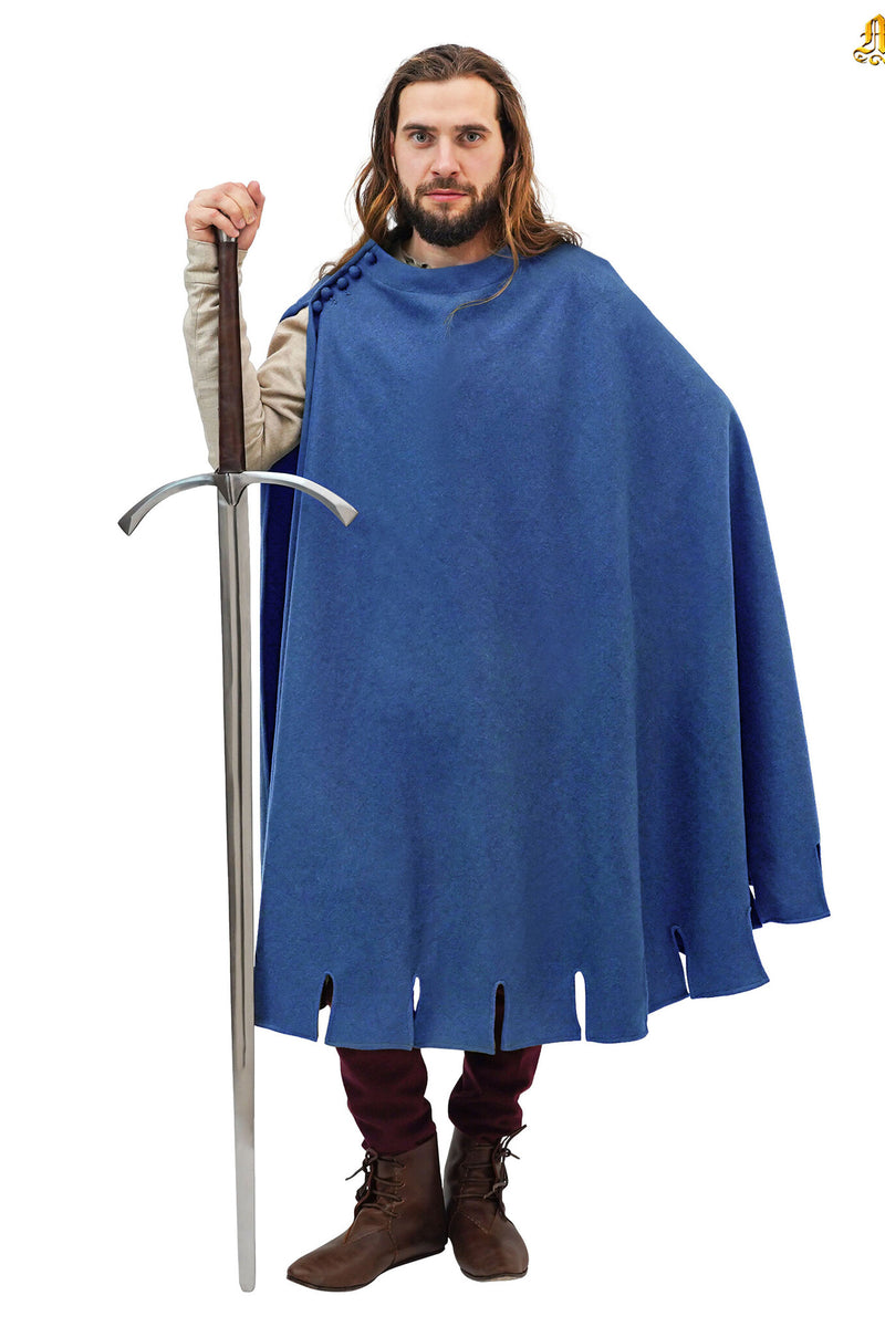 Mantel Bockstenmann, 14. Jahrhundert, Wolle, blau