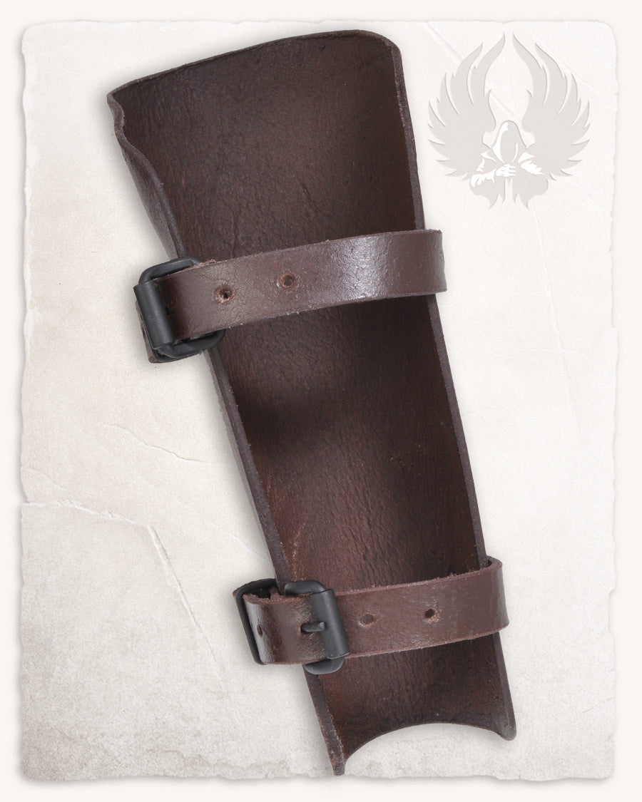 Felix leather bracers, forearm guards, brown
