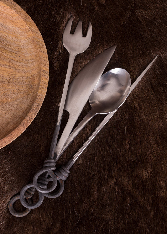 Medieval cutlery set stainless steel
