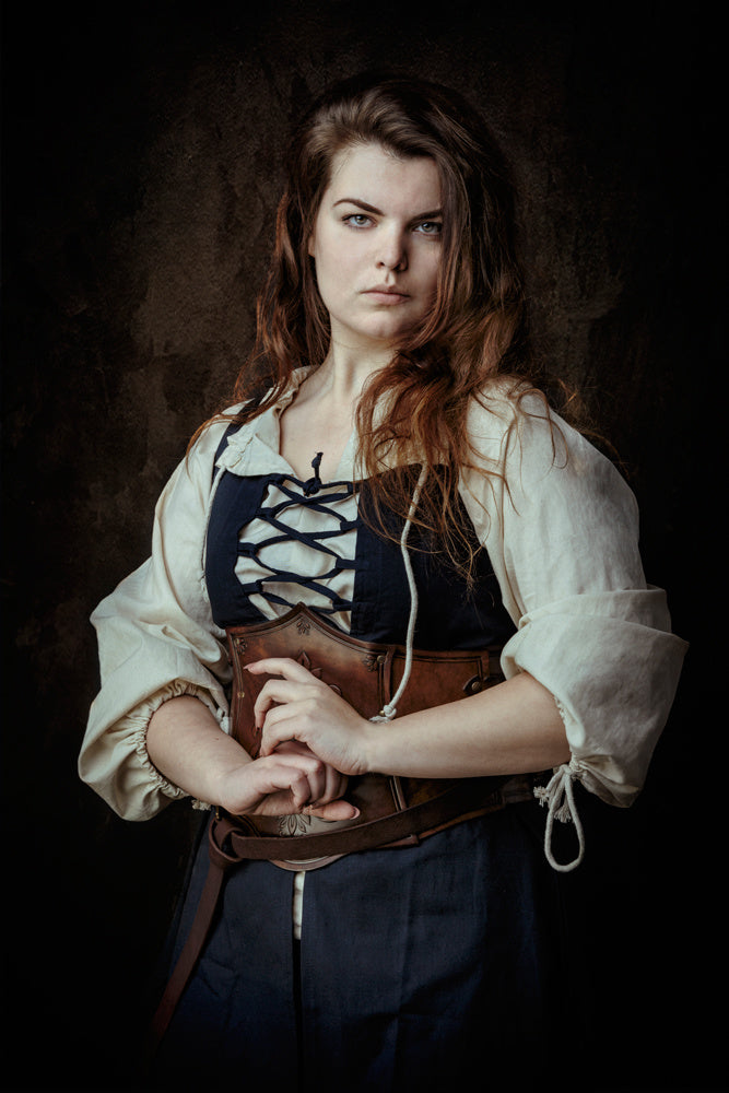 Medieval overdress Leandra, blue