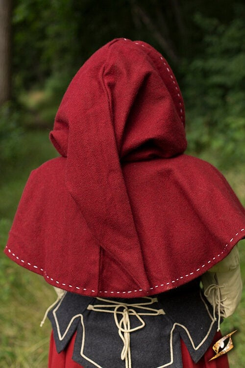 Medieval chaperon Erhard, red