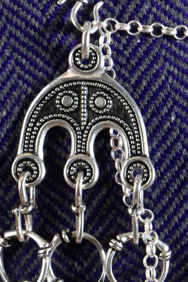 Viking jewellery divider Öland, silvered bronze