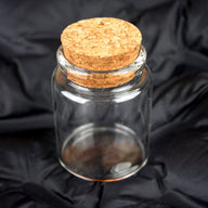 Round glass jar