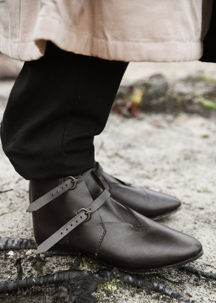 Medieval ankle boots 1250-1500