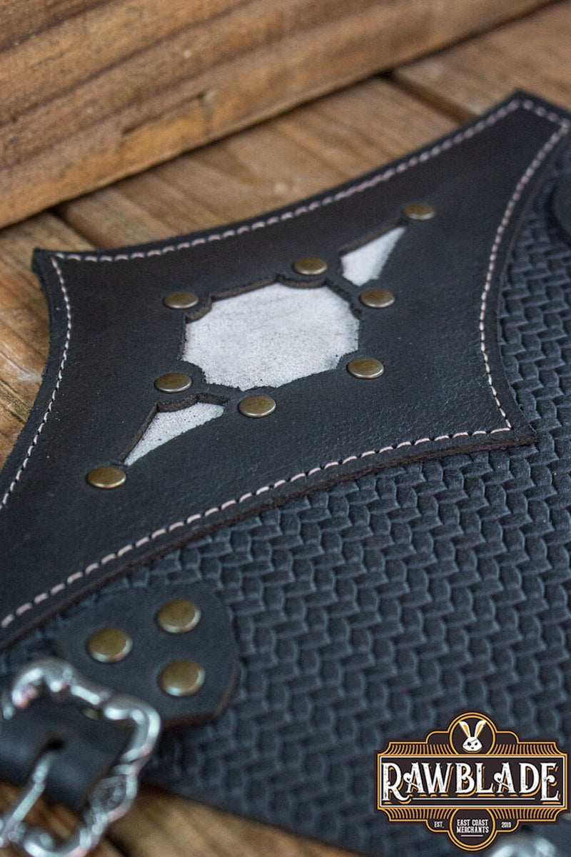 Beljant bracers, forearm guards, black and ice grey