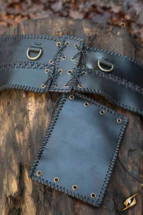 Broad waist belt, black