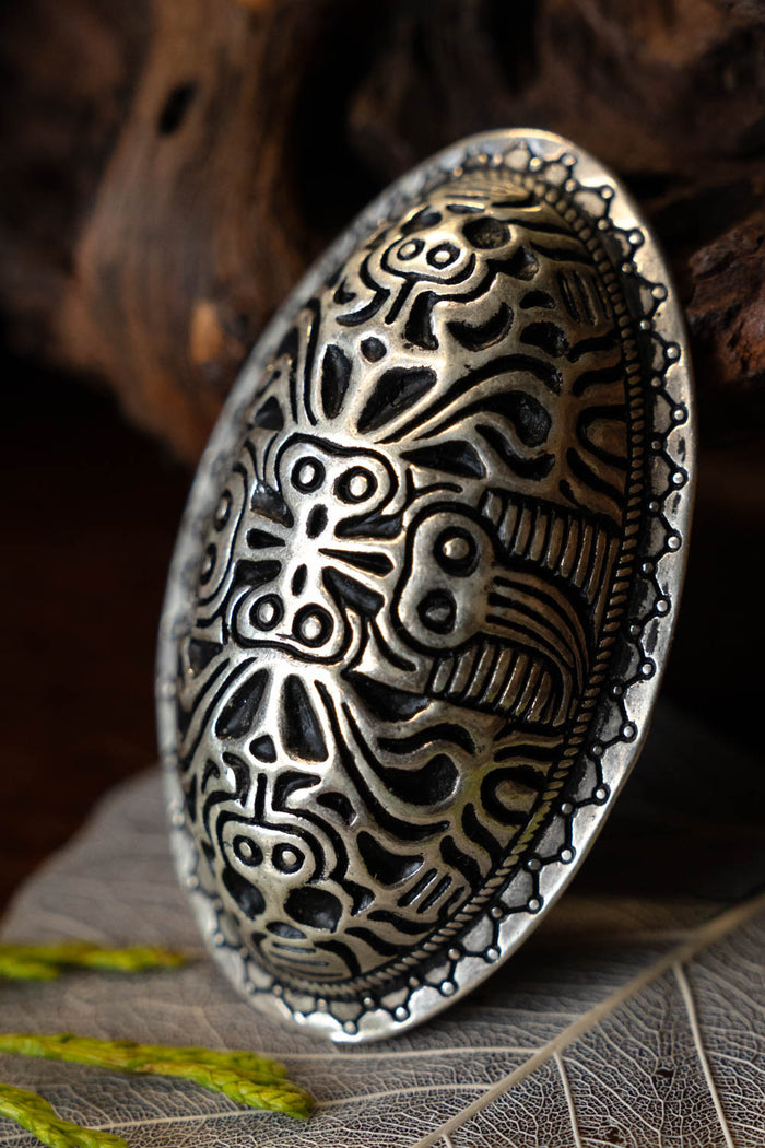 Viking tortoise brooch Finland, silver-plated, price per piece