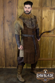 Falcon Leather Jerkin, brown