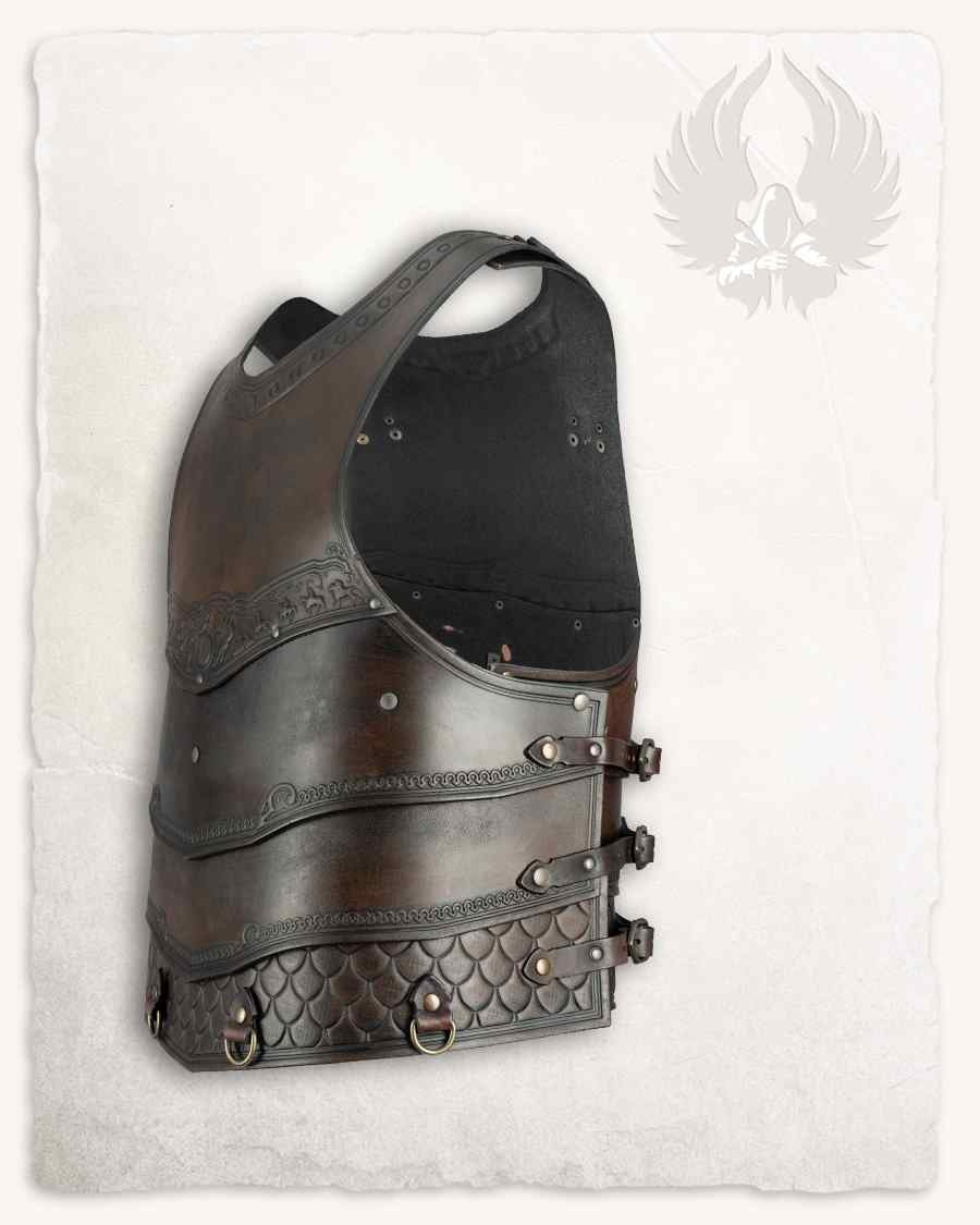Leather cuirass Gawain, brown
