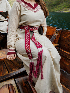 Viking belt Elina, red, 235 cm