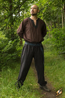 Basic kids trousers, black XXS