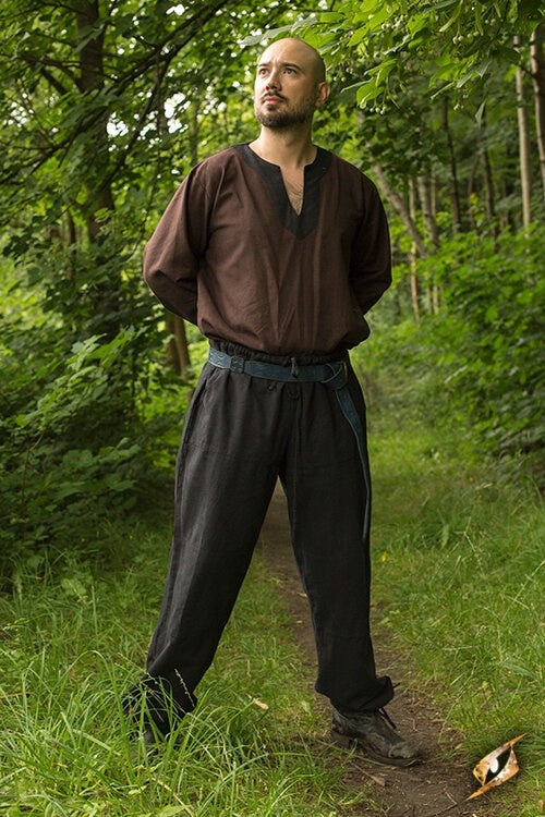 Basic kids trousers, black XXS