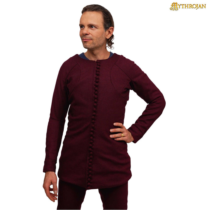 14th Century Pourpoint of Charles de Blois, Wool, Deep Red